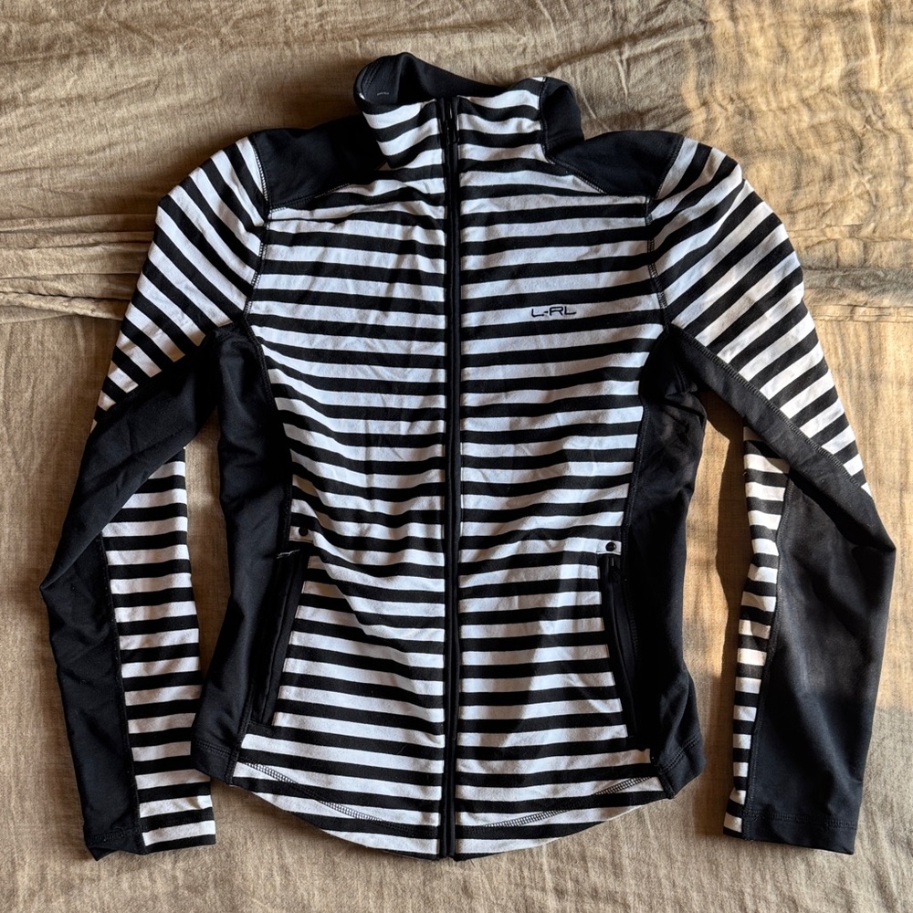 Lauren Ralph Lauren Striped Athletic Jacket
